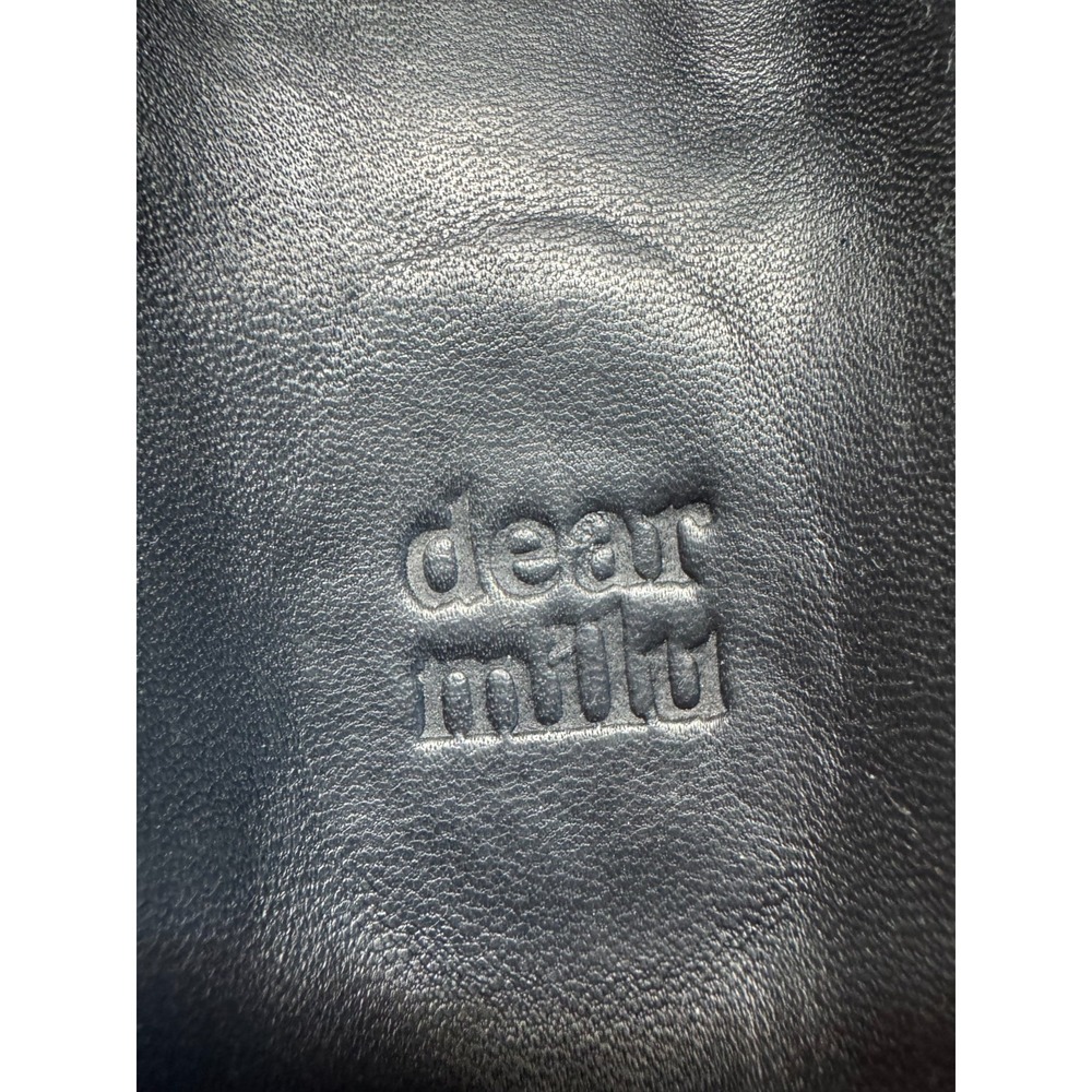 Dear Milu Gypsy Biker Interchangeable Leather Slides 40 Black Boho Australia - Picture 14 of 14
